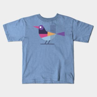 Colorful Flat Bird Kids T-Shirt